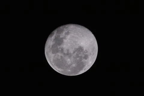 View of a full moon at night Foto stock