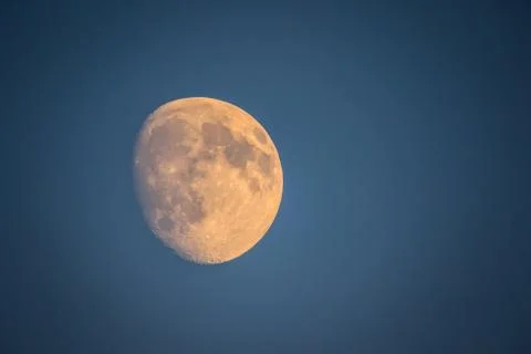 View of full moon Stock Photos