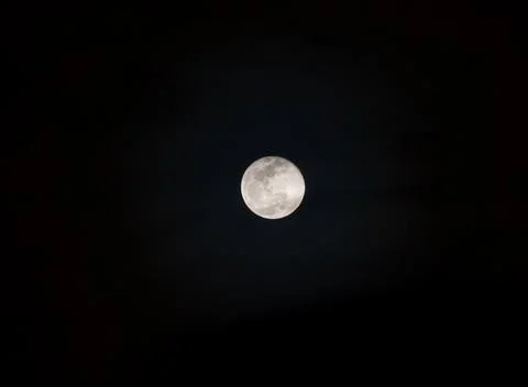 View of the full moon Stock Photos