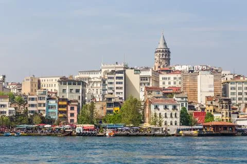 View of the Galata Tower Stock Photos