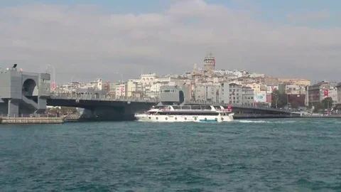 View of galata towers Stock Footage 69246411