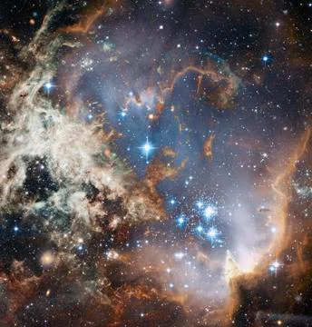View of the galaxy in deep space. Elements of this image furnished by NASA Stock Illustration