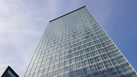 View of Galfa Tower in Milan Stock Footage 123402430