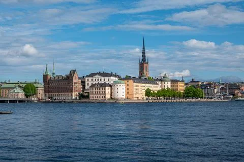 View of Gamla Stan, Old Town in Stockholm, the capital of Sweden Stock Photos