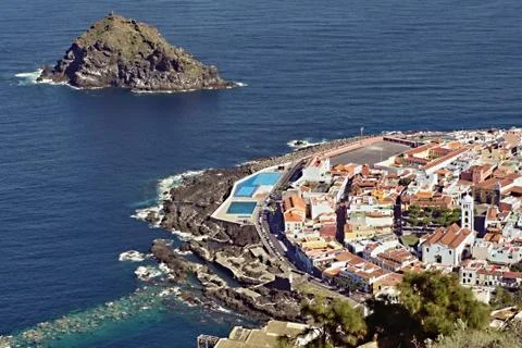 View  garachico Tenerife Stock Photos