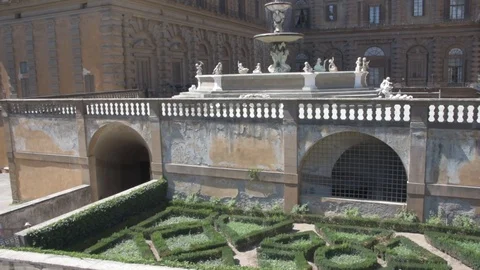 View of the gardens of Florence in Tuscany Stock Footage 101381024