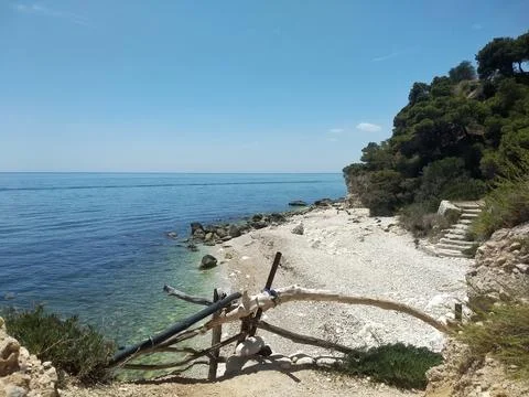 View of Gargano beach Stock Photos