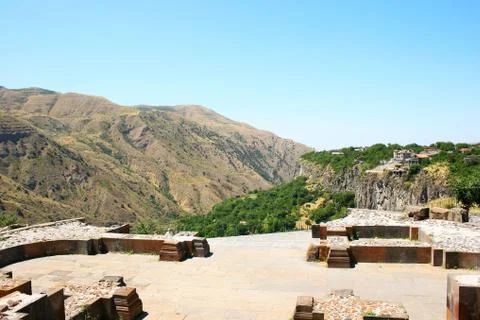View from garni temple Stock Photos