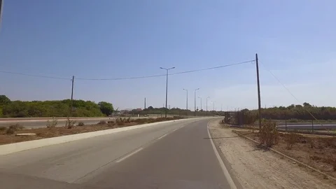 View of the Gas Pipelines under Road Stock Footage 85443276