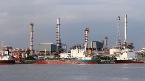 View gas processing factory. gas and oil industry 스톡 동영상 11918074