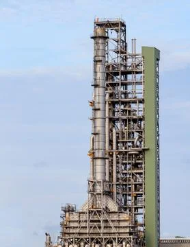 View gas processing factory. gas and oil industry Stock Photos