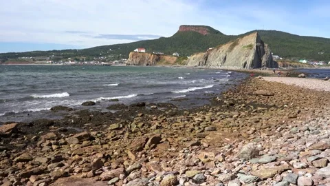 View of the Gaspe Peninsula Stock Footage 143157704