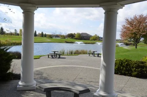 View from the gazebo Stock Photos