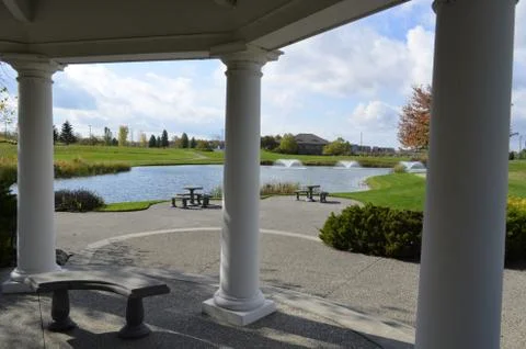 View from the gazebo Stock Photos