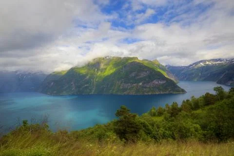 View of Geiranger Stock Photos