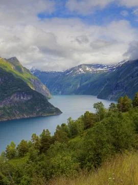 View of Geiranger Stock Photos
