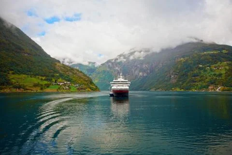 View of Geiranger Stock Photos