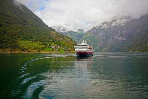 View of Geiranger Stock Photos