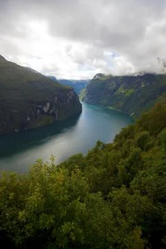 View of Geiranger Stock Photos