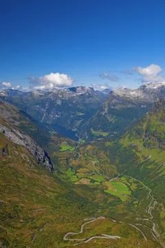 View of Geiranger Stock Photos
