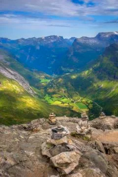 View of Geiranger Stock Photos