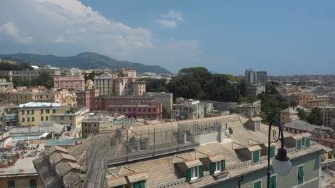View on Genoa city Stock Footage 112615813