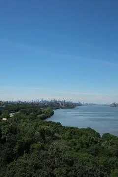 View from George Washington Bridge Stock Photos