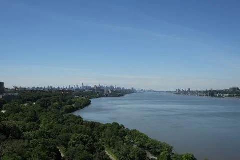 View from George Washington Bridge Stock Photos