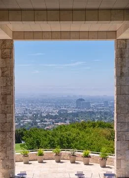 View of the getty center Stock Photos