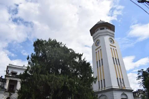 View at the 'Ghanta Ghar' The Clock tower of Kathmandu, Nepal Stock Photos