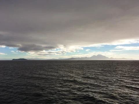 View at Gibraltar from the ship Stock Photos