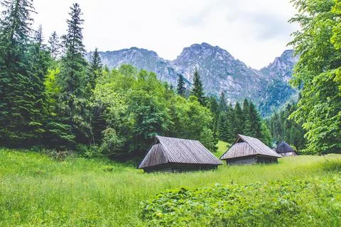 View on Giewont mountain Stock Photos