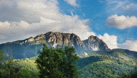 View on Giewont mountain Stock Photos