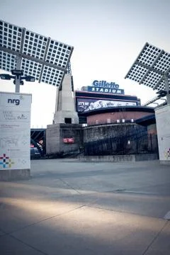 View of Gillette Stadium Stock Photos