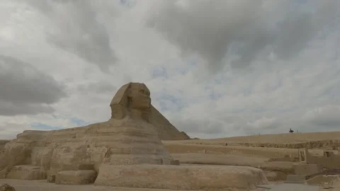 View of giza pyramids landscape. Stock Footage 142986489
