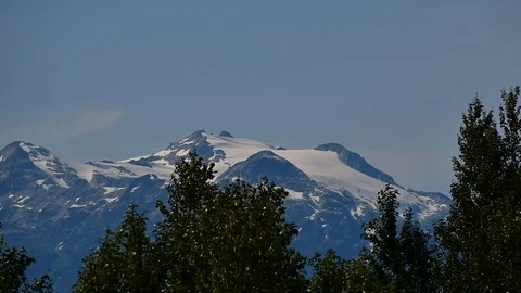 A view of glacier from Brackendale. Stock Footage 112864987