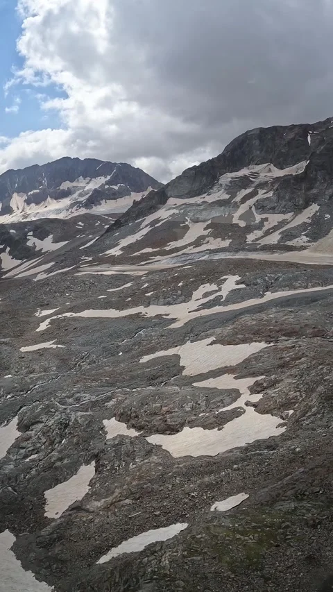 View of the Glacier from the Cable Car Stock Footage 317122291
