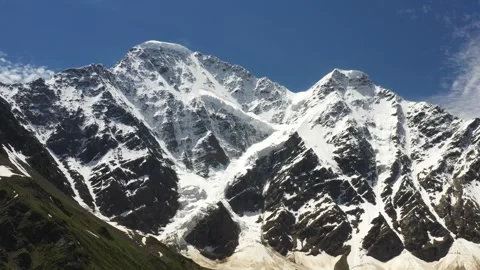 View on the glacier called Seven Stock Footage 286267199