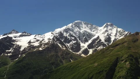 View on the glacier called Seven Stock Footage 286267219