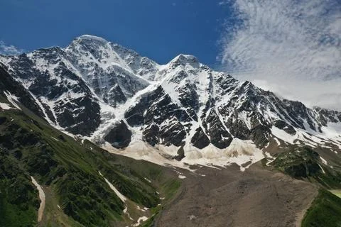View on the glacier called Seven Stock Photos