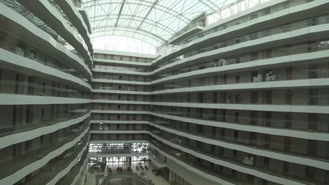 View From the Glass Elevator in Daylight Video stock 93983199