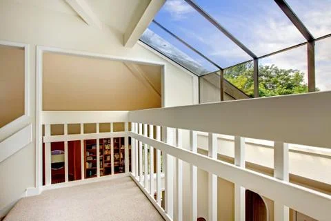 View of glass wall from loft Stock Photos