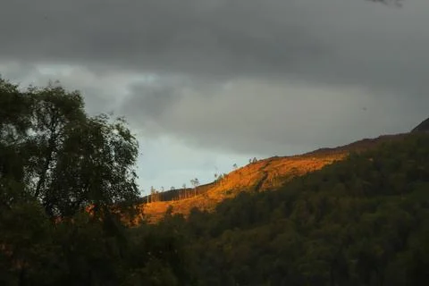 View of Glen Affric from Eagle Brae Stock Photos