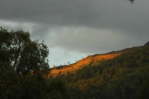 View of Glen Affric from Eagle Brae Stock Photos