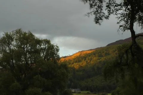 View of Glen Affric from Eagle Brae Stock Photos