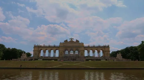 View of the Gloriette at Schonbrunn Stock Footage 52313053