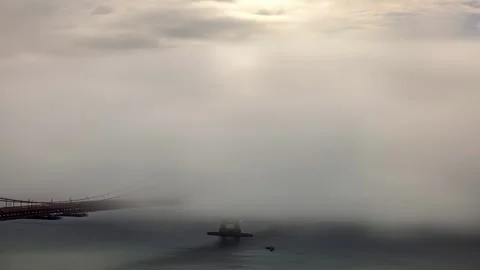 View of Golden Gate Bridge in San Francisco, United States. Video stock 341454639