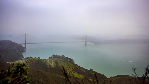View of Golden Gate Bridge in San Francisco, United States. 库存影片 341454652
