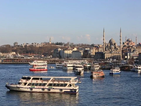 View of Golden Horn Stock Footage 73587581
