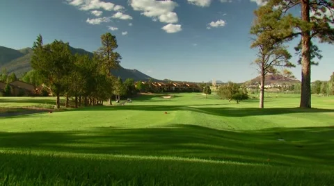 View of golf course Stock Footage 54592954